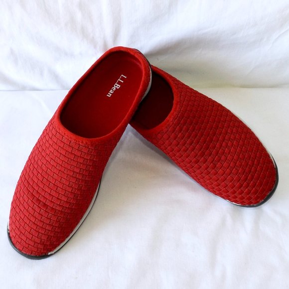 L.L. Bean, Bean Sport Woven, Red Slip Ons, Mint Condition! - Picture 9 of 9